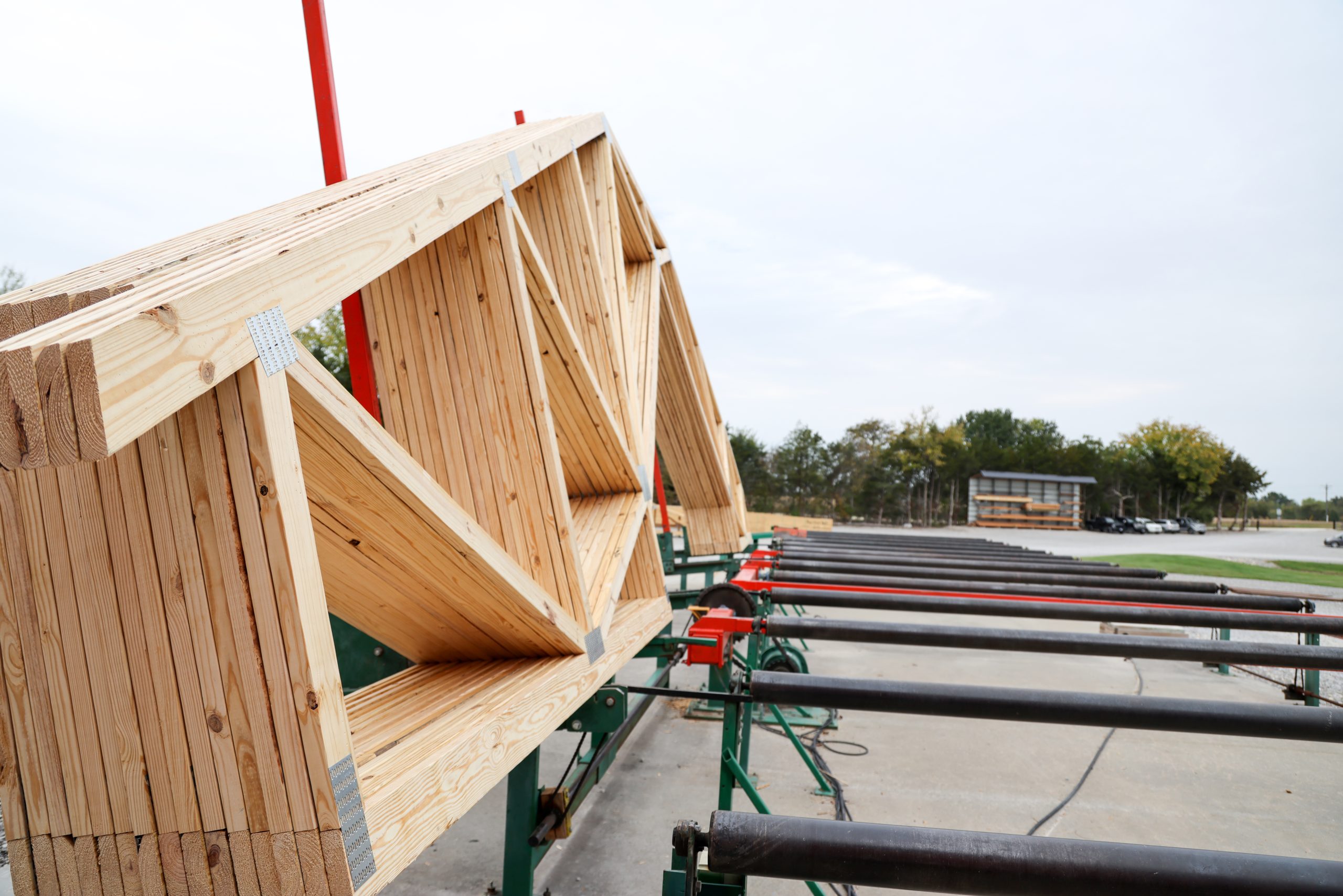 Trusses ready for delivery